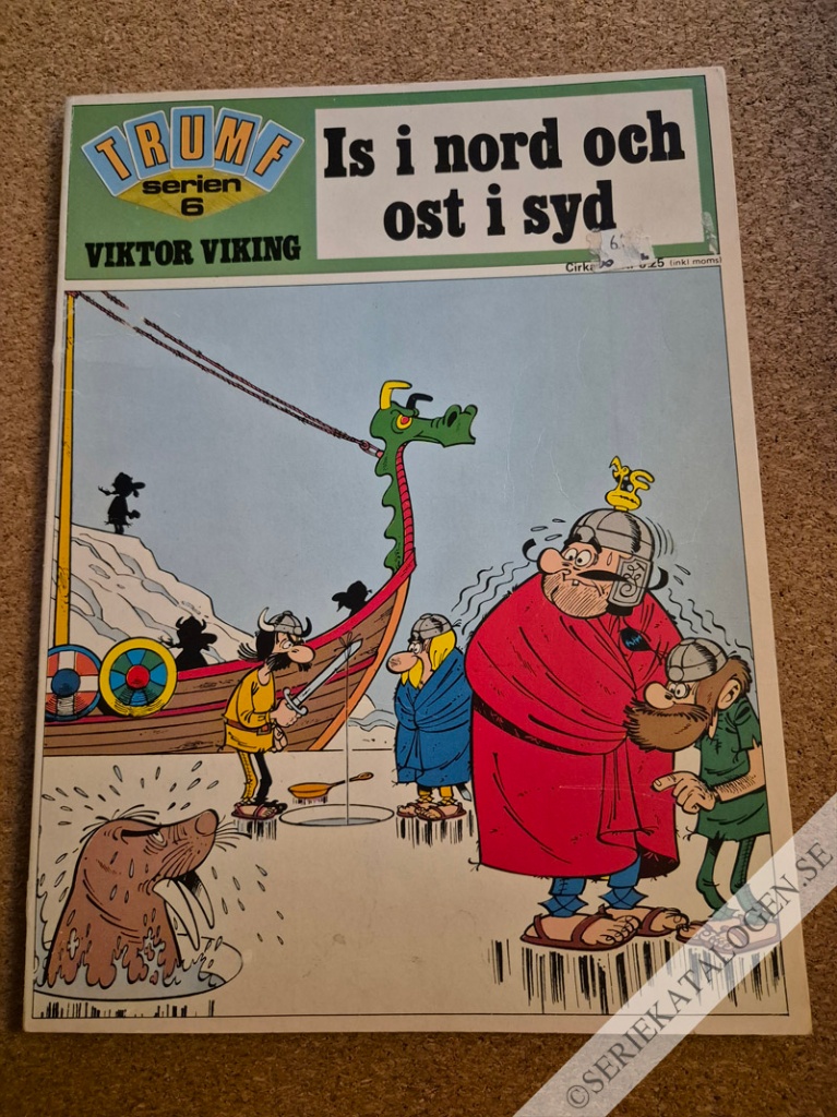 Framsida på Trumf-serien #6 - Viktor Viking - Is i nord och ost i syd (1972)
