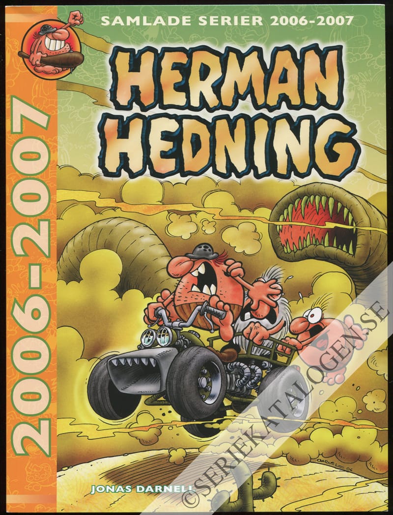 Framsida på Herman Hedning Samlade serier 2006-2007 (2016)