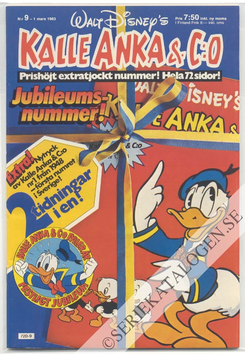 Framsida på Kalle Anka & C:o #9 (1983)