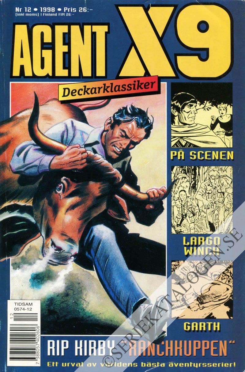 Framsida på Agent X9 #12 (1998)