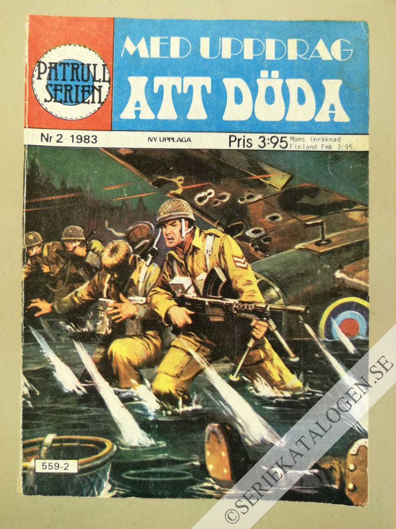 Framsida på Patrullserien #2 - Med uppdrag att döda (1983)