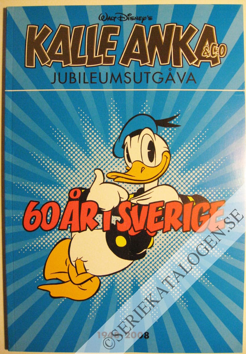 Framsida på Disney special Kalle Anka & C:o jubileumsutgåva - 60 år i Sverige: 1948-2008 (2008)
