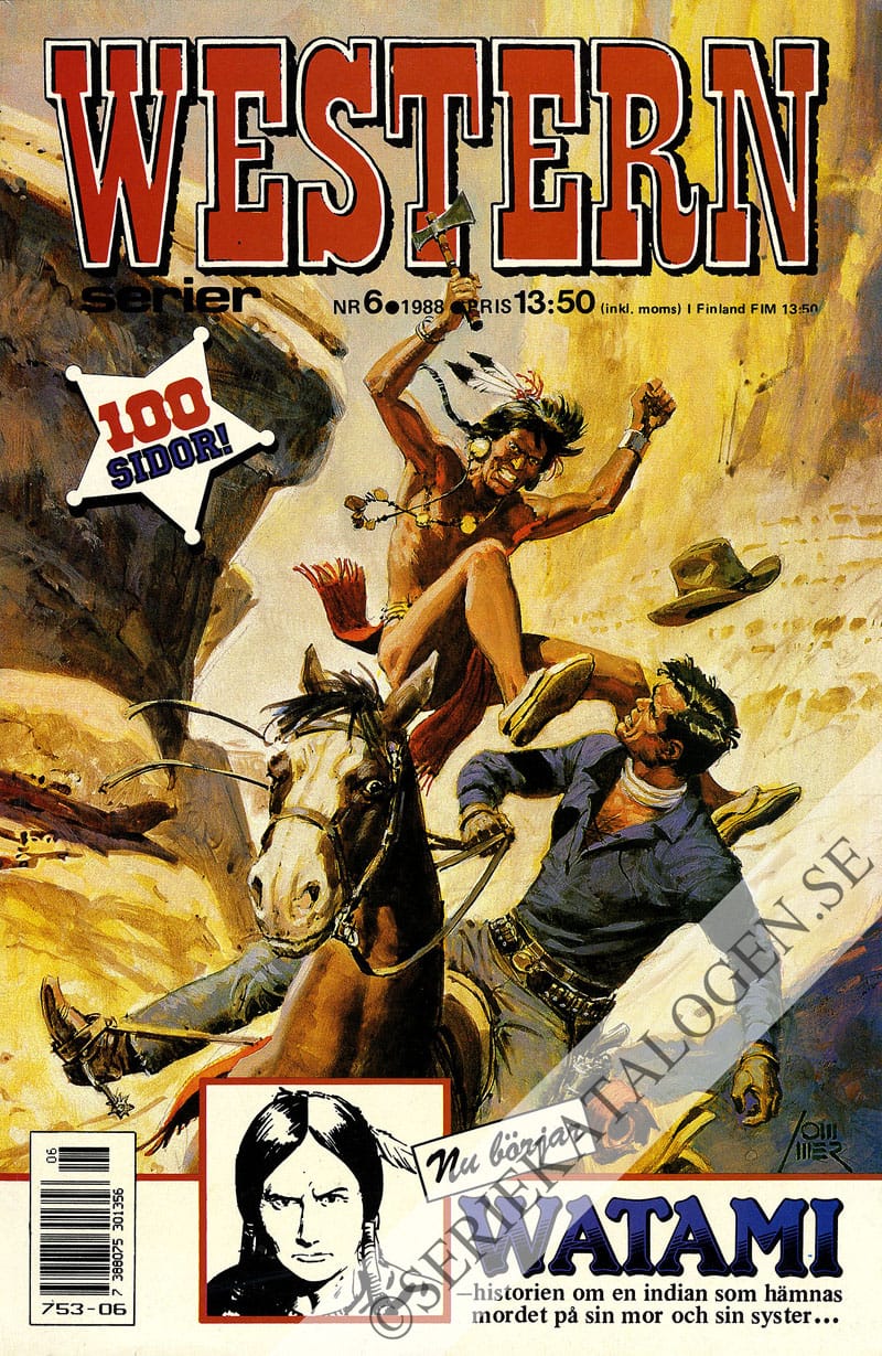 Framsida på Westernserier #6 (1988)