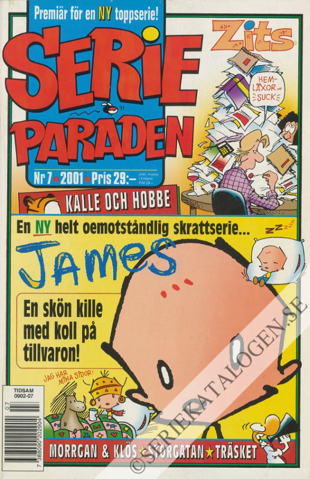 Framsida på Serie-paraden #7 (2001)