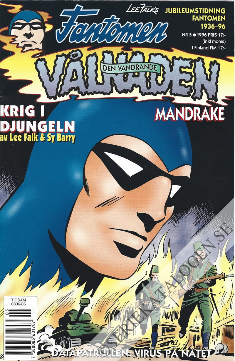 Framsida på Fantomen - den vandrande vålnaden #5 (1996)