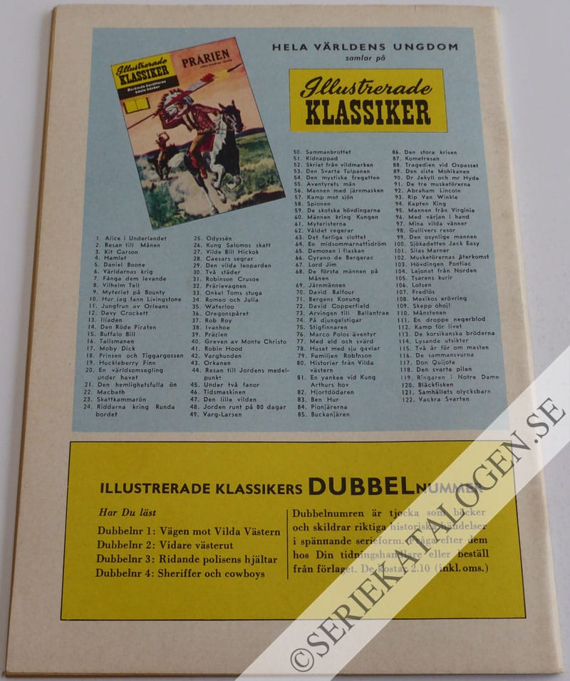 Baksida på Vackra Svarten (1960)