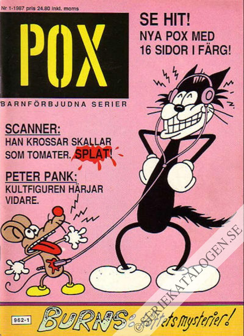 Framsida på Pox #1 (1987)