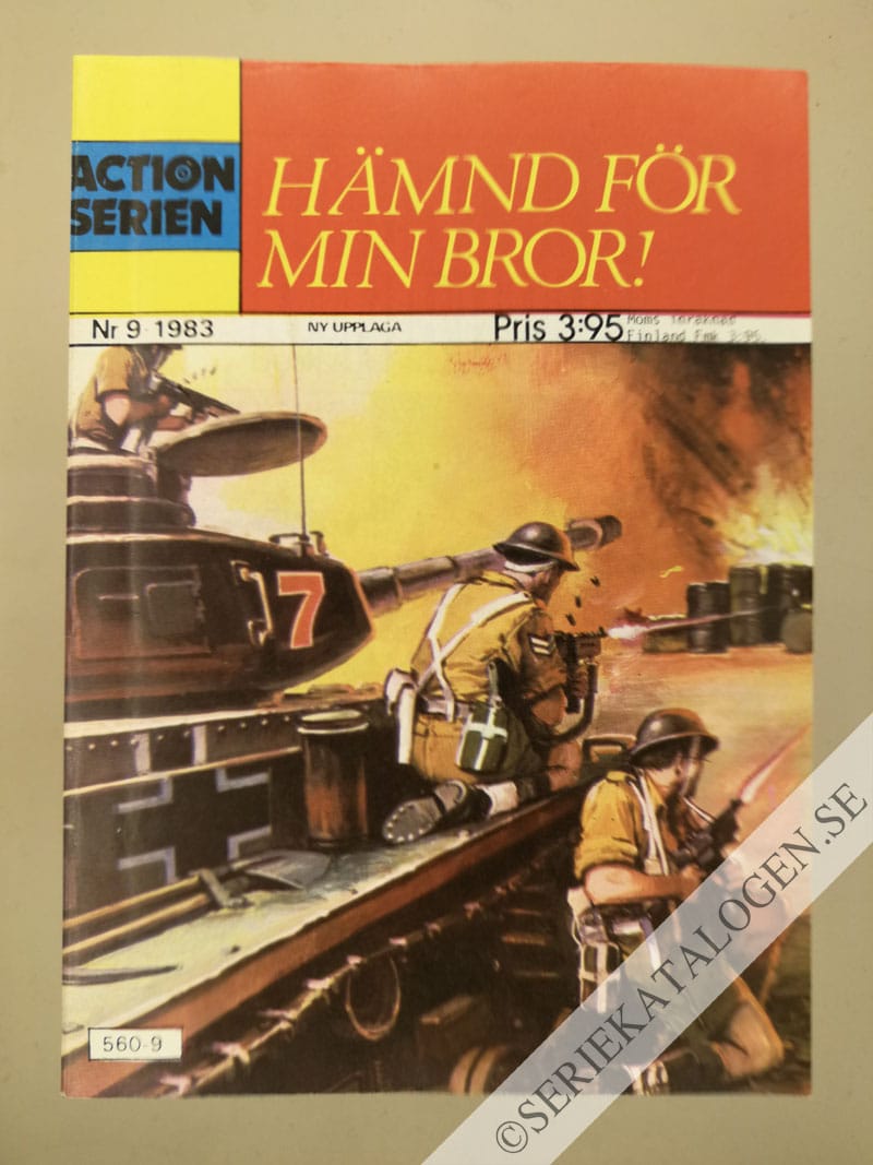Framsida på Actionserien #9 - Hämnd för min bror! (1983)