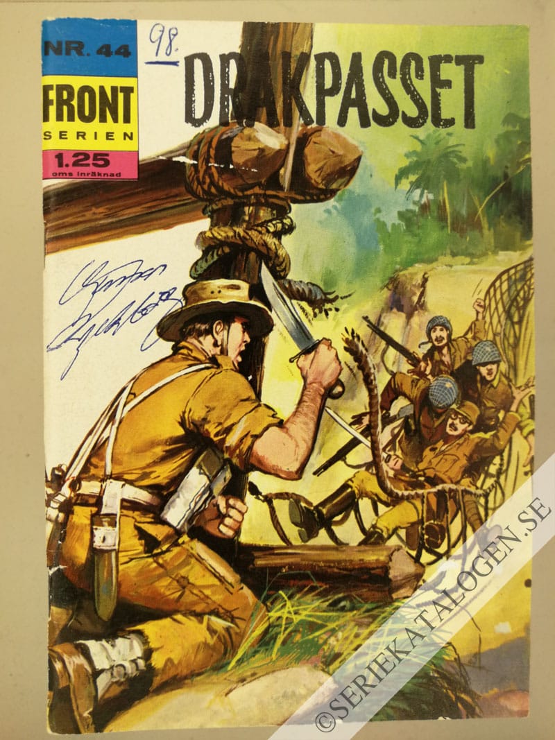 Framsida på Frontserien Drakpasset (1968)