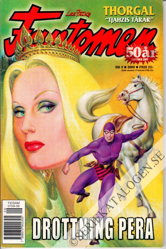 Framsida på Fantomen #9 (2000)