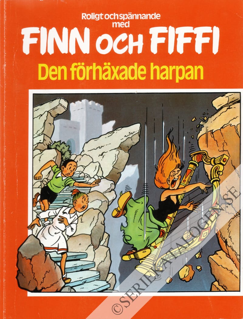 Framsida på Finn och Fiffi Den förhäxade harpan (1979)