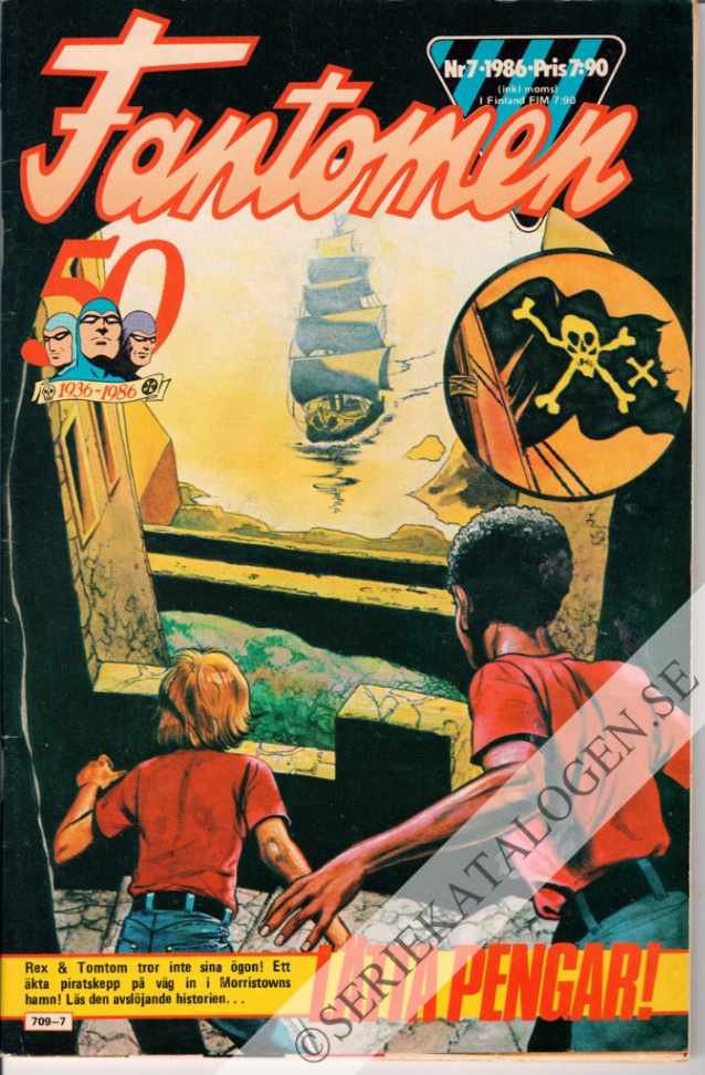 Framsida på Fantomen #7 (1986)