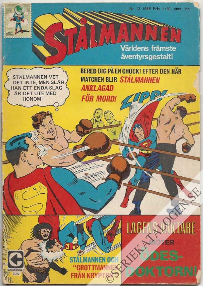 Framsida på Stålmannen #12 (1968)