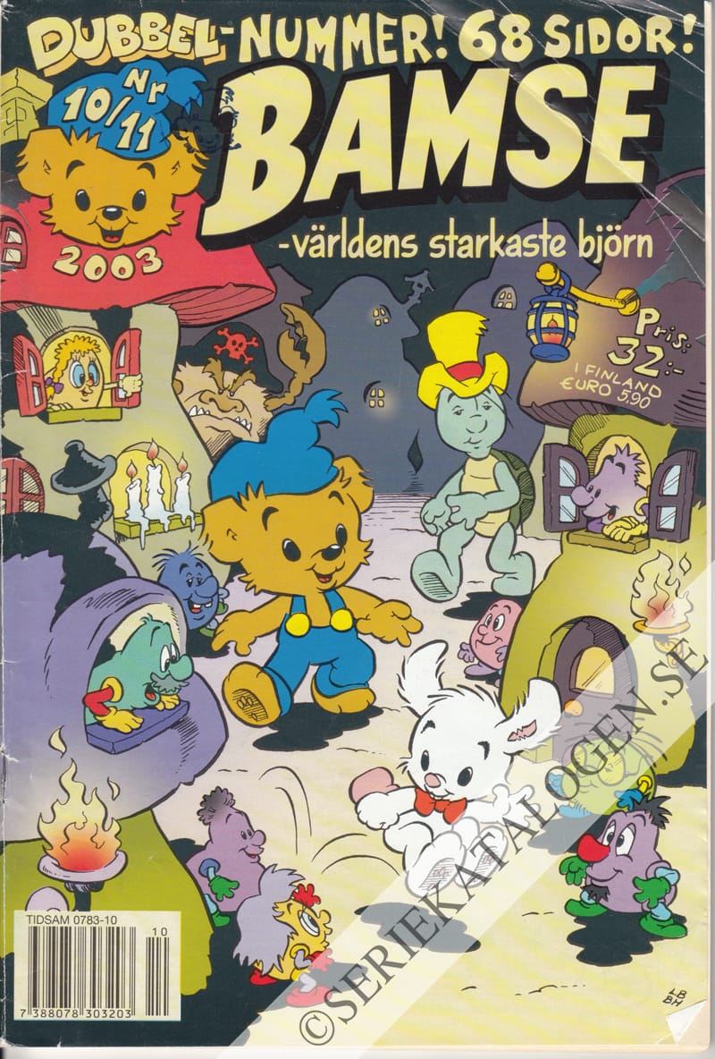 Framsida på Bamse #10-11 (2003)