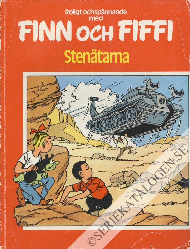 Framsida på Finn och Fiffi #15 - Stenätarna (1979)