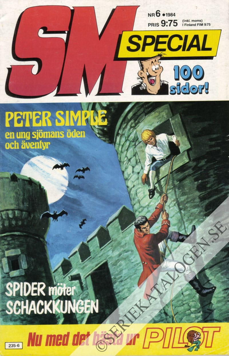 Framsida på Seriemagasinet specialalbum #6 (1984)
