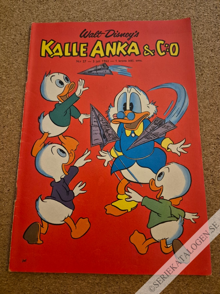 Framsida på Kalle Anka & C:o #27 (1962)
