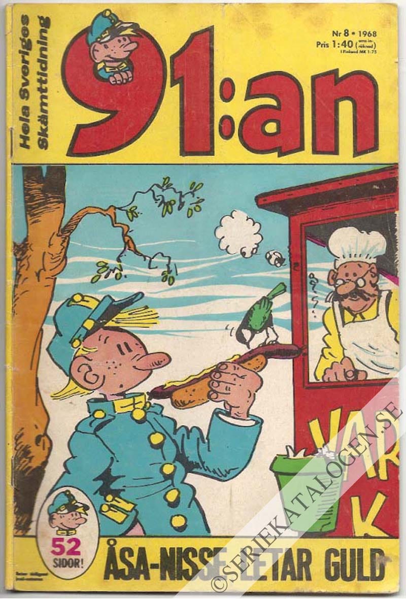 Framsida på 91:an #8 (1968)