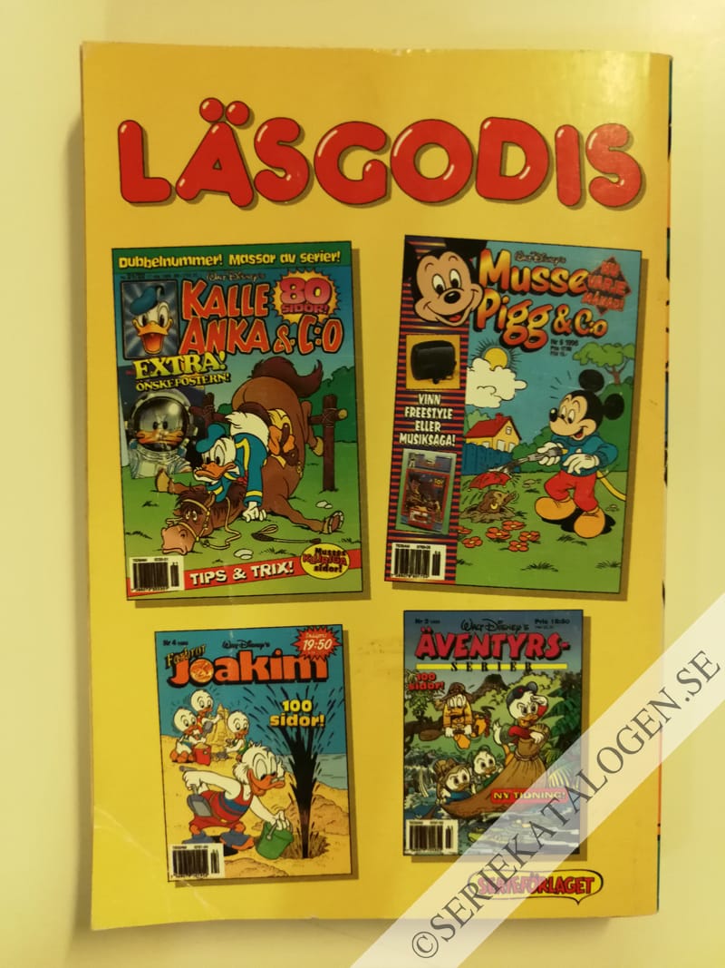 Baksida på Omkörd, Kalle! (1996)