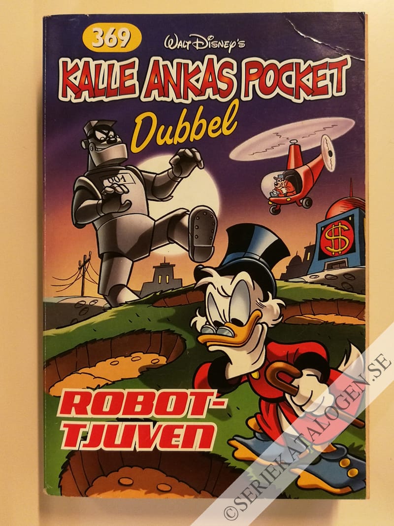 Framsida på Kalle Ankas pocket #369 - Robottjuven (2009)