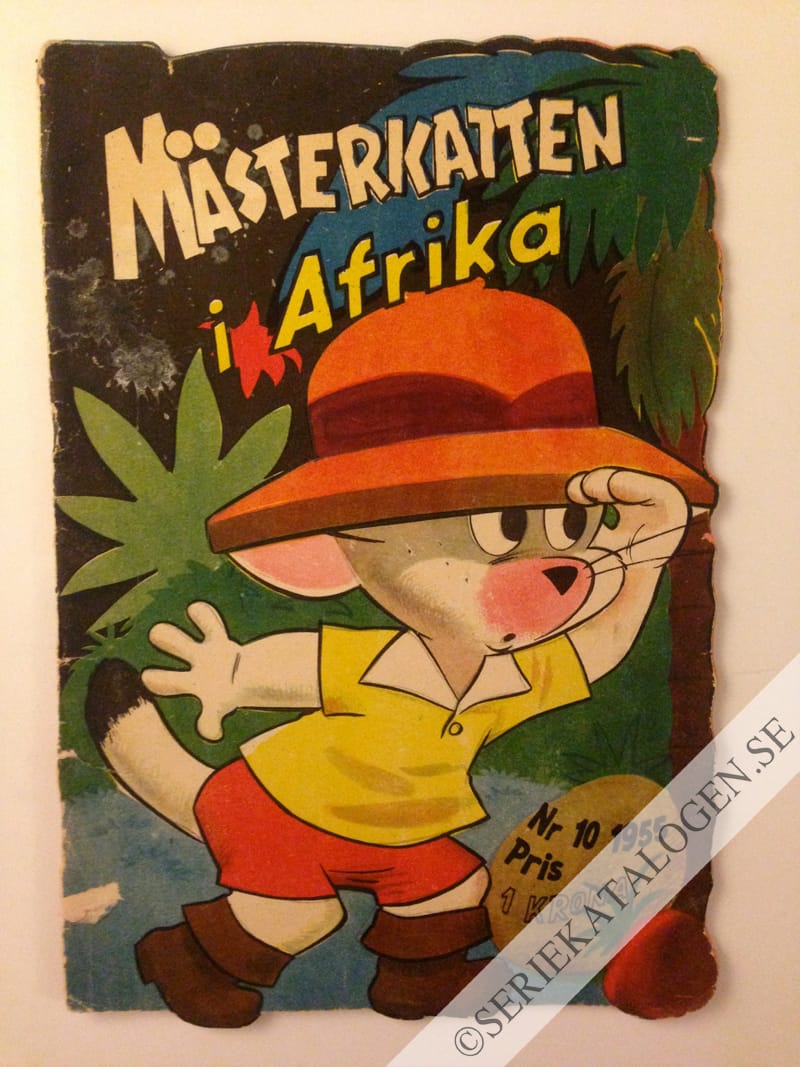Framsida på Mästerkatten #10 - Mästerkatten i Afrika (1955)