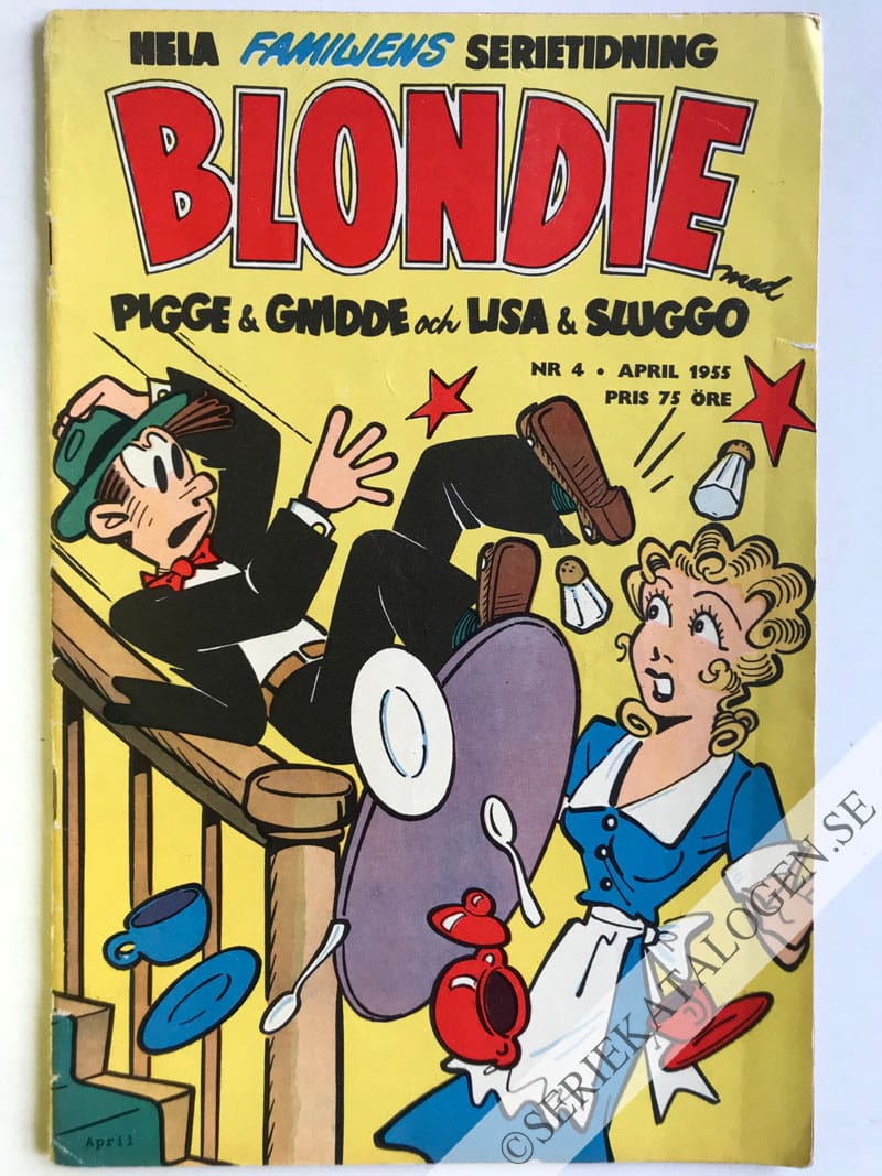 Framsida på Blondie #4 (1955)