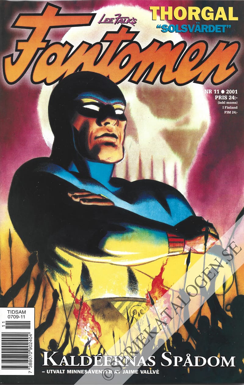 Framsida på Fantomen #11 (2001)