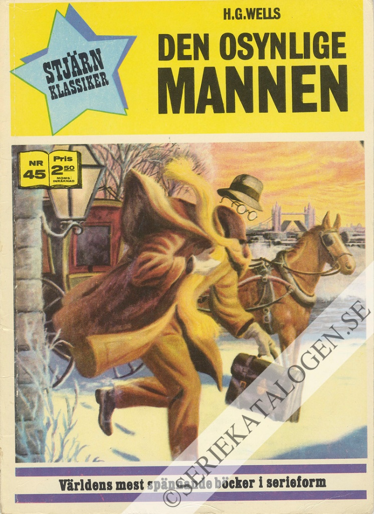 Framsida på Stjärnklassiker #45 - Den osynlige mannen (1973)