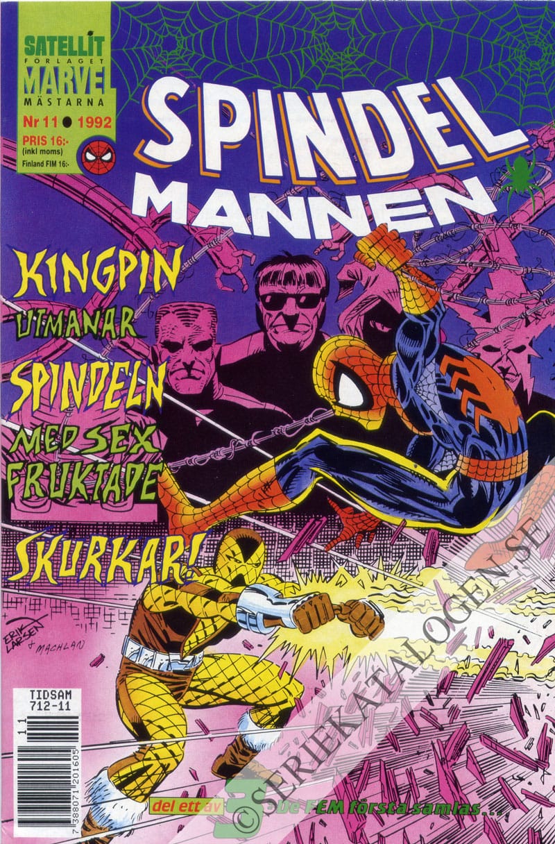 Framsida på Spindelmannen #11 (1992)