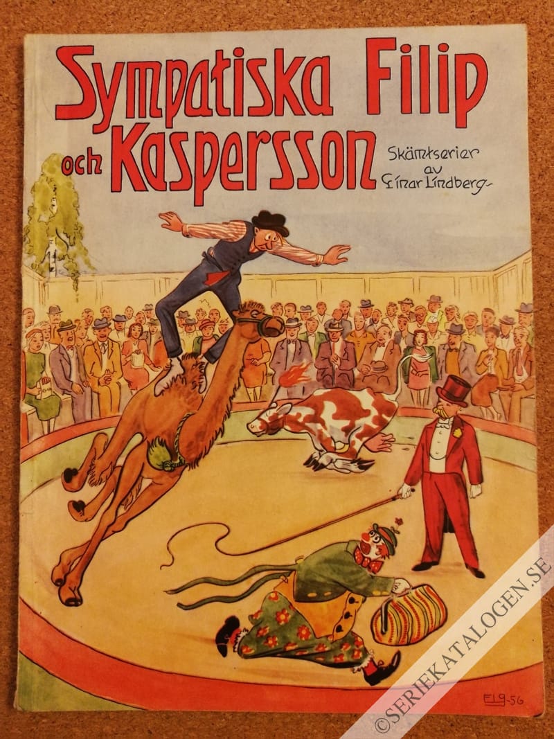 Framsida på Sympatiska Filip och Kaspersson (1956)