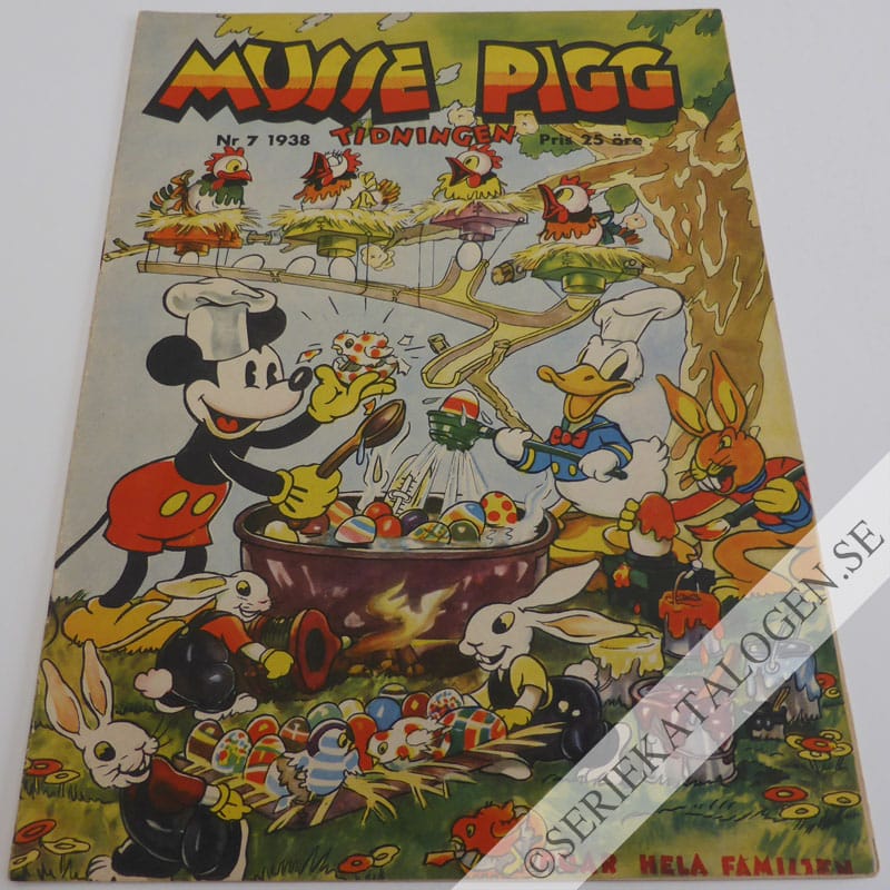 Framsida på Musse Pigg-tidningen #7 (1938)