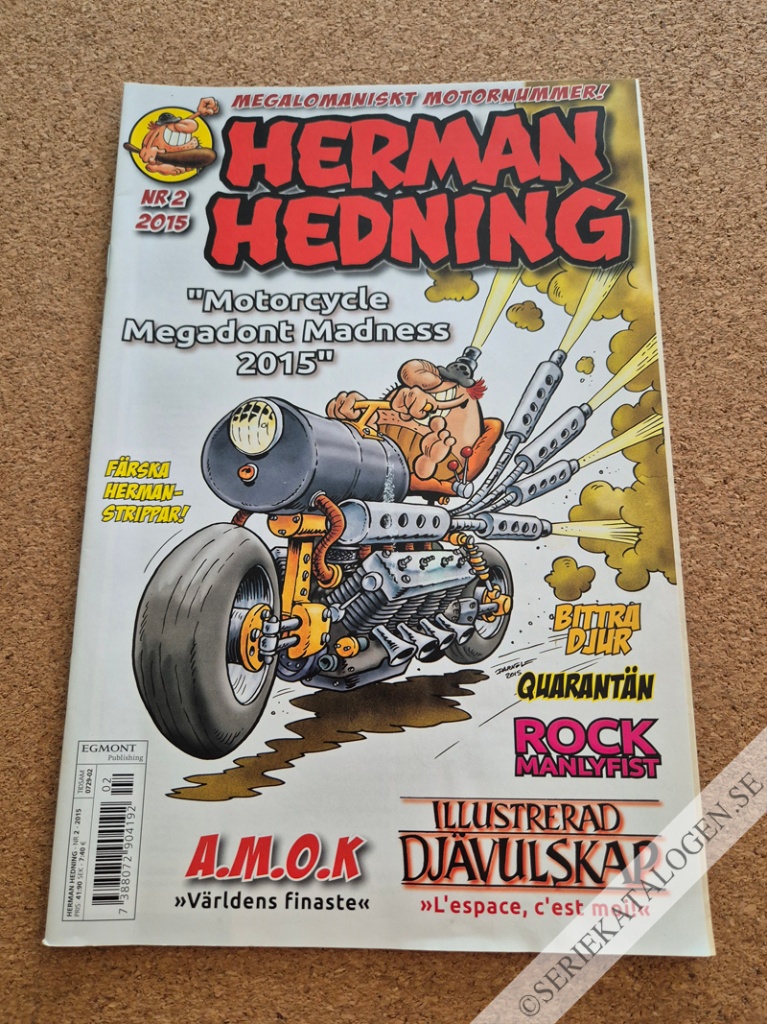 Framsida på Herman Hedning #2 (2015)
