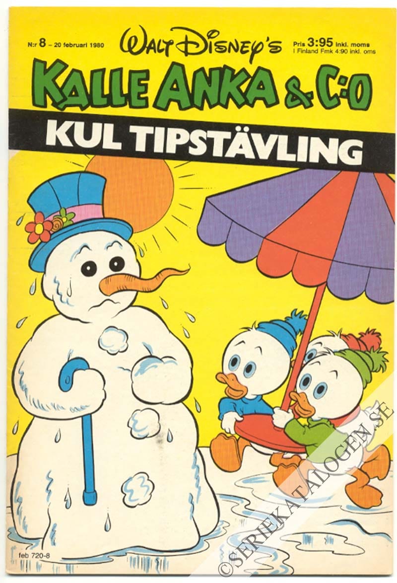 Framsida på Kalle Anka & C:o #8 (1980)