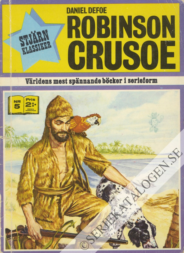 Framsida på Stjärnklassiker #5 - Robinson Crusoe (1970)