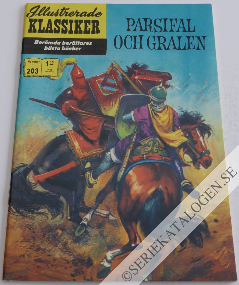 Framsida på Illustrerade Klassiker #203 - Parsifal och gralen (1969)