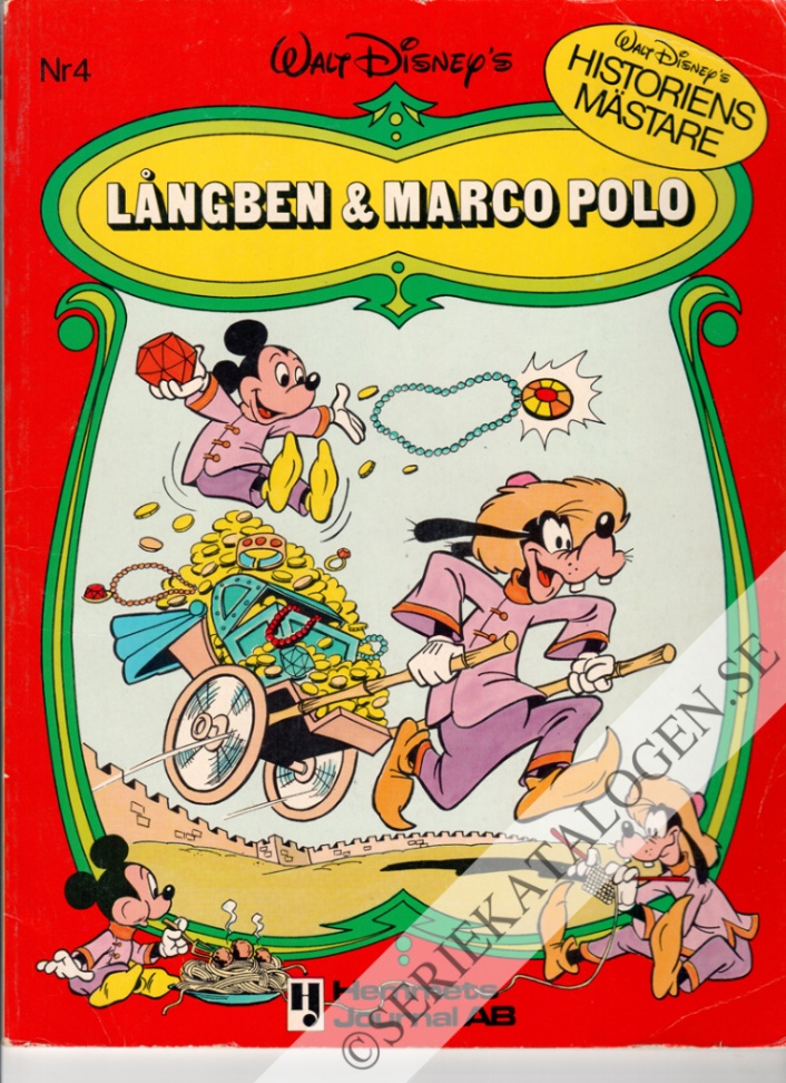 Framsida på Långben - historiens mästare Långben & Marco Polo (1977)