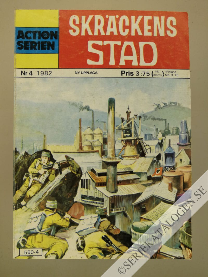 Framsida på Actionserien #4 - Skräckens stad (1982)