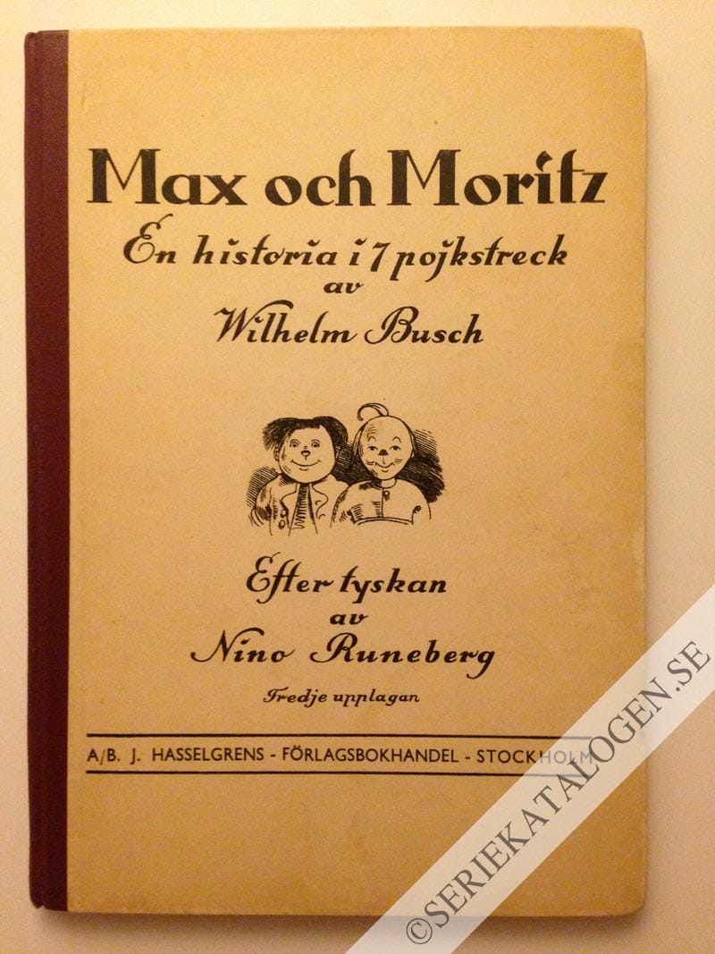 Framsida på En historia i 7 pojkstreck (1944)