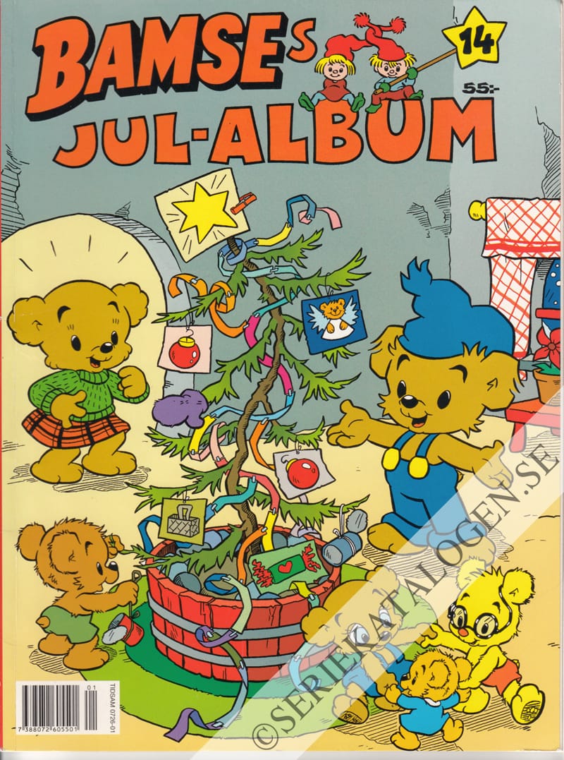 Framsida på Bamses julalbum #14 (2004)