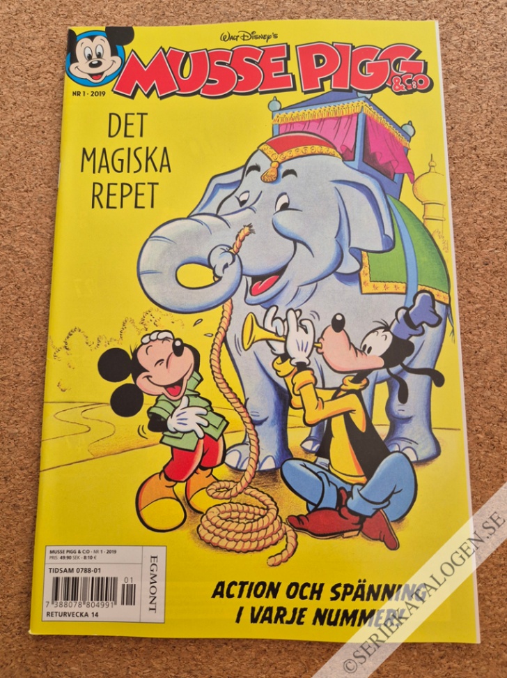 Framsida på Musse Pigg & C:o #1 (2019)