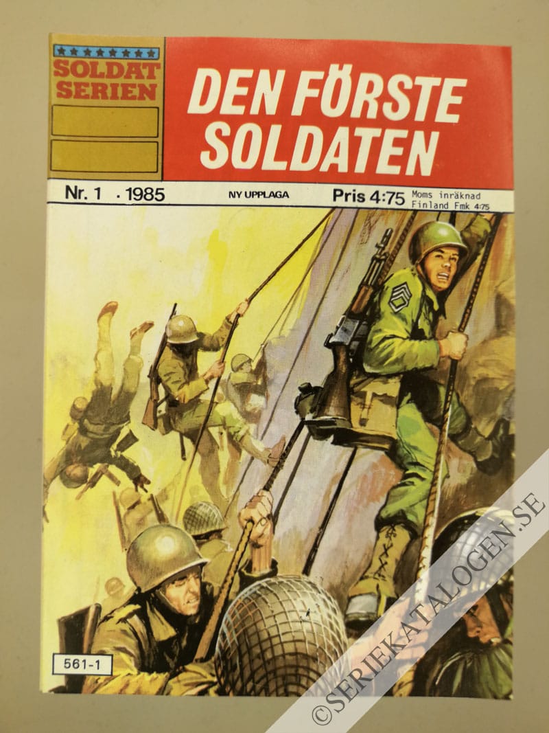 Framsida på Soldatserien #1 - Den förste soldaten (1985)