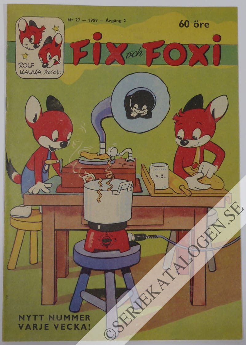 Framsida på Fix och Foxi #27 (1959)