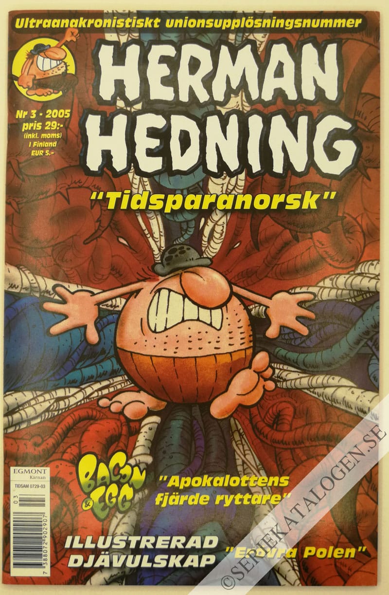 Framsida på Herman Hedning #3 (2005)