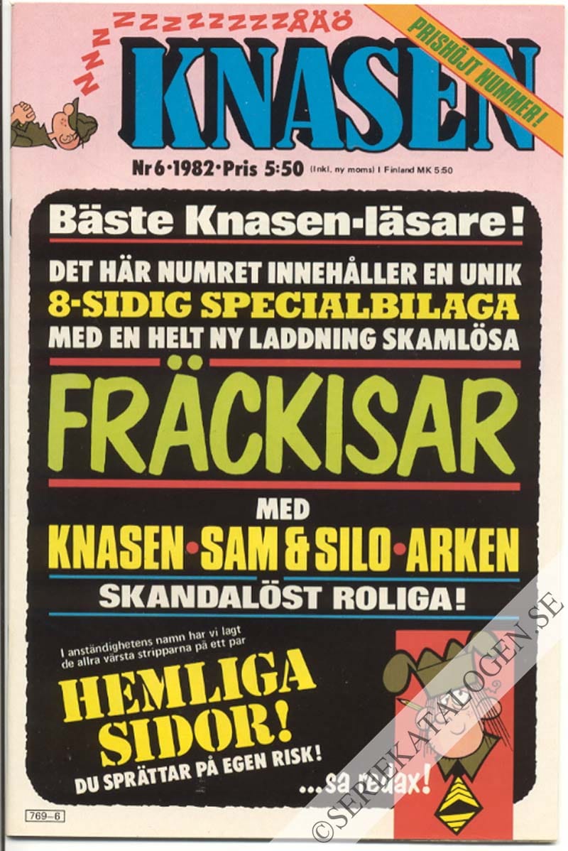Framsida på Knasen #6 (1982)
