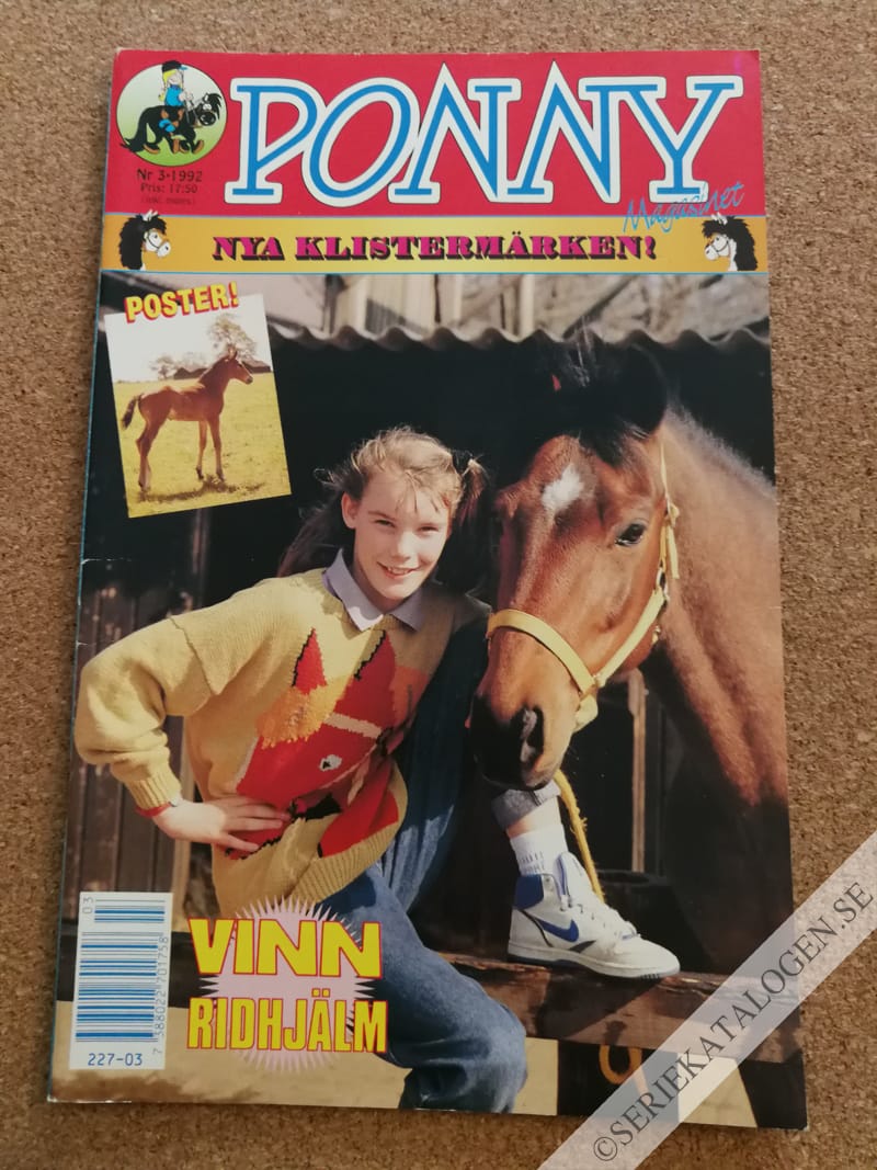 Framsida på Ponny-magasinet #3 (1992)