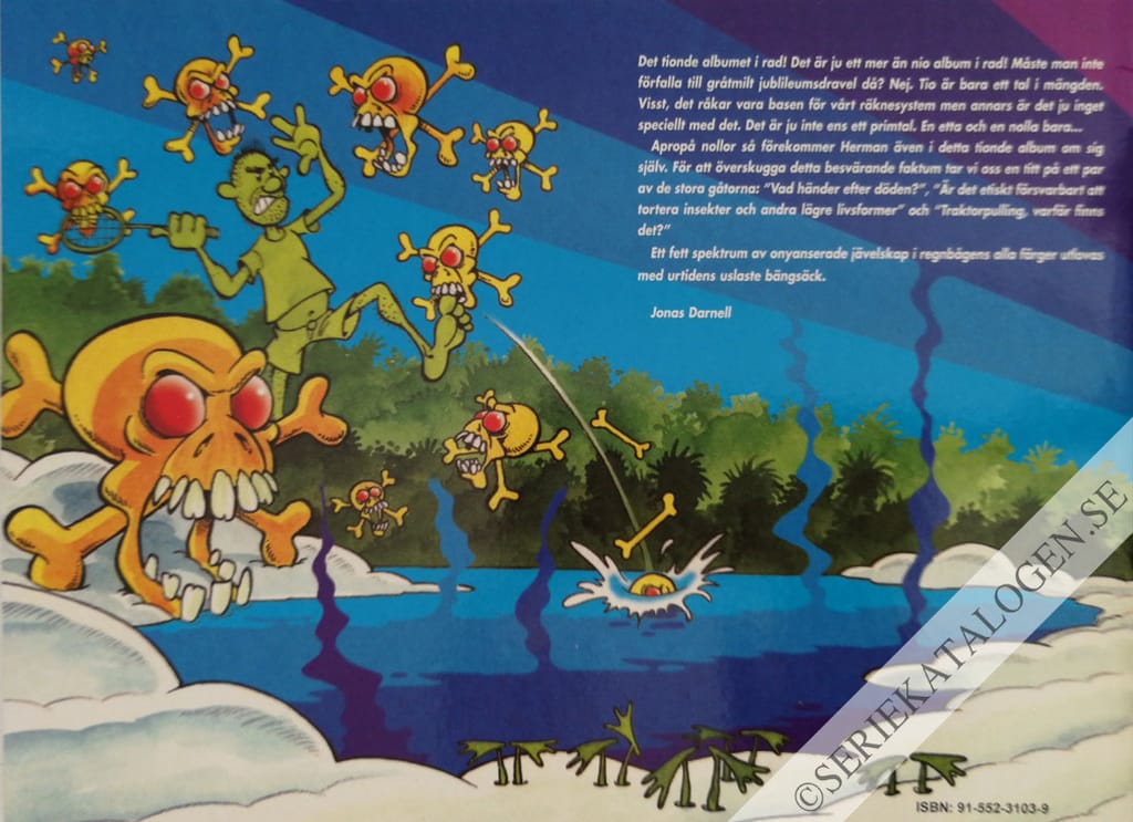 Baksida på Tiofaldigt totalkaos! (2001)