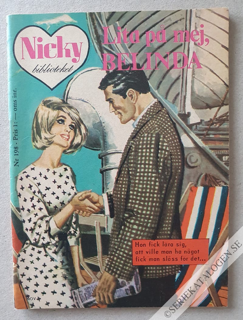 Framsida på Nicky-biblioteket Lita på mej, Belinda (1966)
