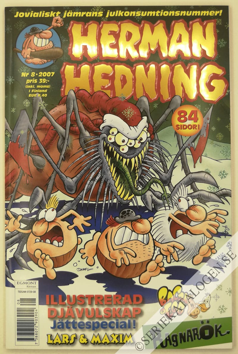 Framsida på Herman Hedning #8 (2007)