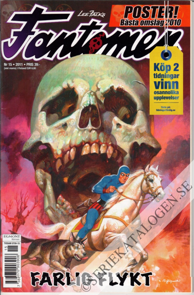 Framsida på Fantomen #15 (2011)