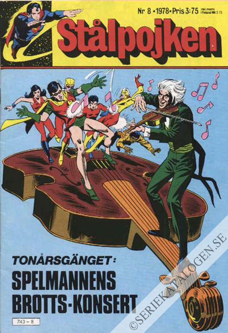 Framsida på Stålpojken #8 (1978)